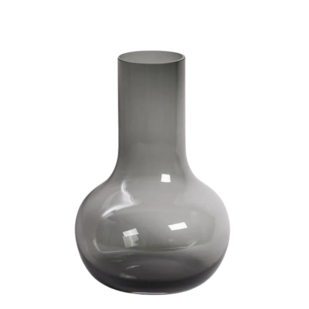Vaas glas - S - H37 W25 - Seim - Grey