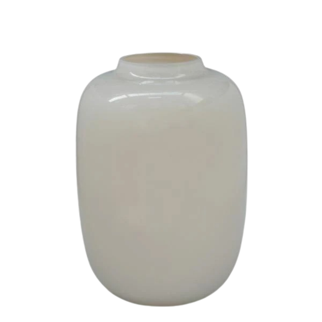 Vaas glas -Artic Ivory