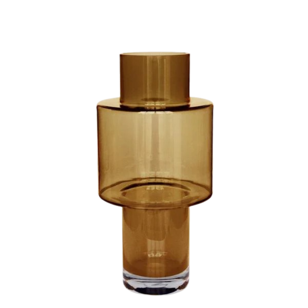 Vaas glas Juba M - H40 W20 - Cognac