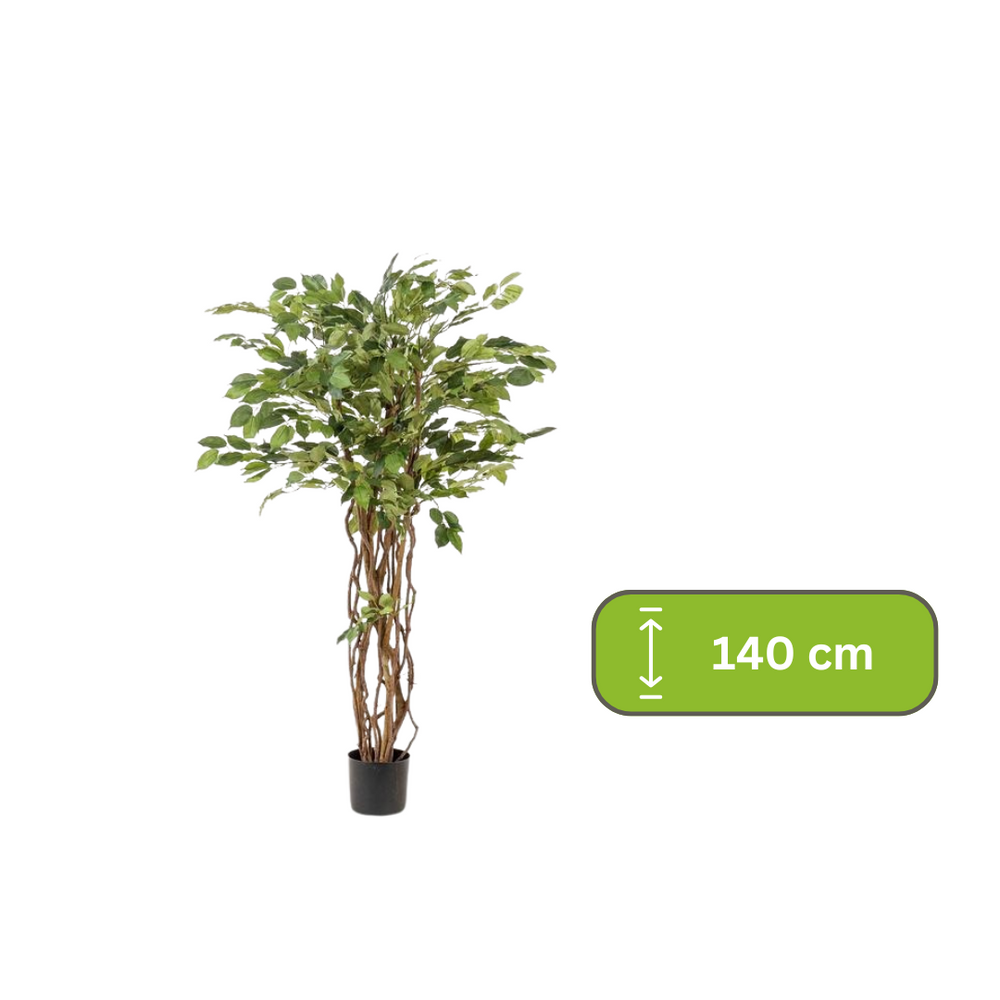 kunstplant - Ficus liana  - Vioolbladplant - 140cm