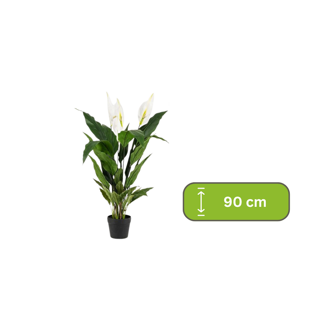 kunstplant - Spathiphyllum - Lepelplant - 90cm