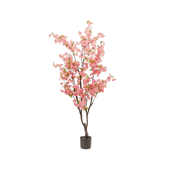 Kunstplant - Prunus - Kersenbloesem - Roze - 175cm