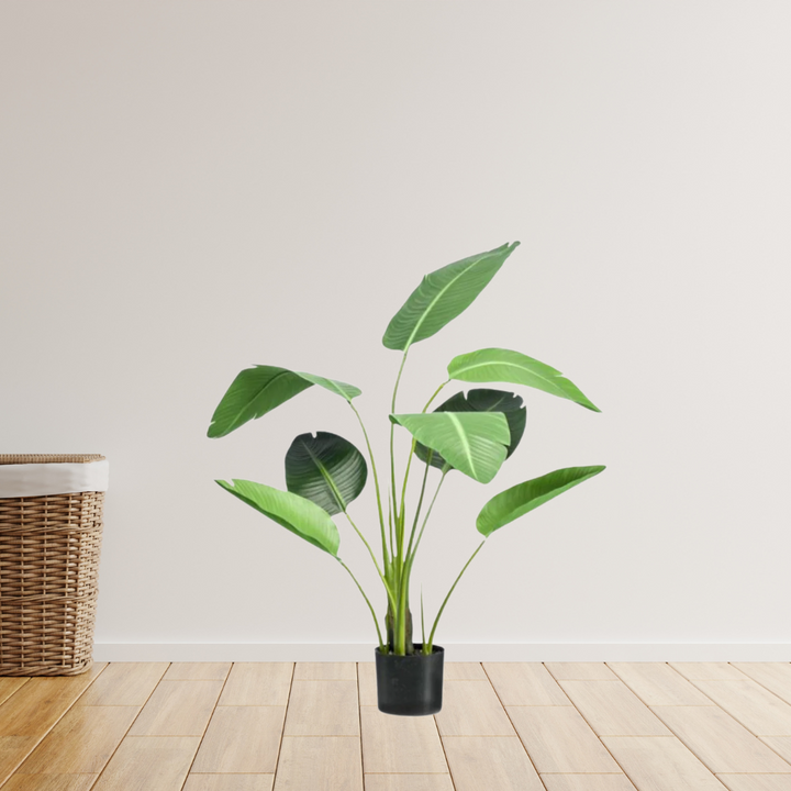 Kunstplant - Strelitzia nicolai - Paradijsvogelbloem