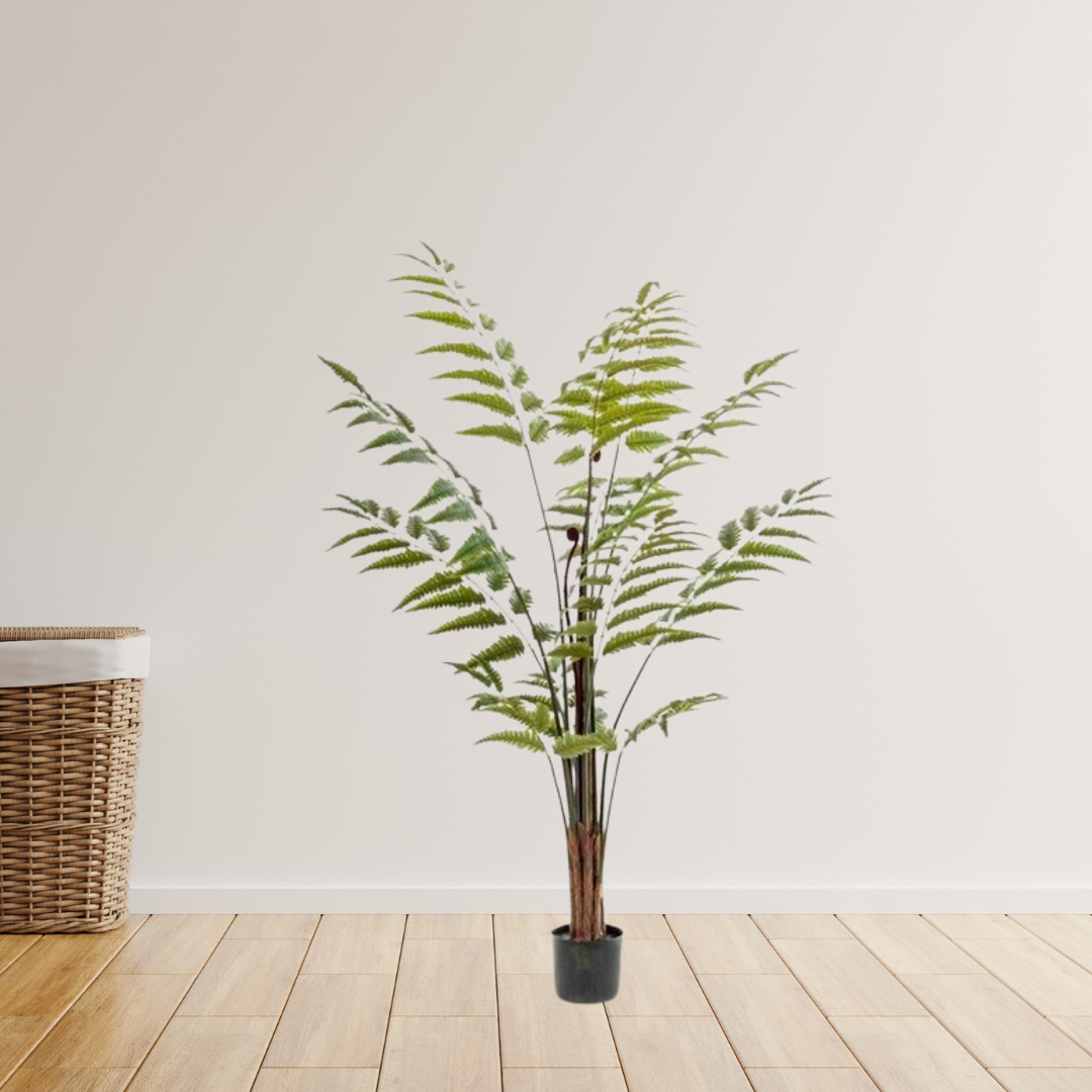 Kunstplant - Rumohra Adiantiformis - Ledervaren - 150 cm