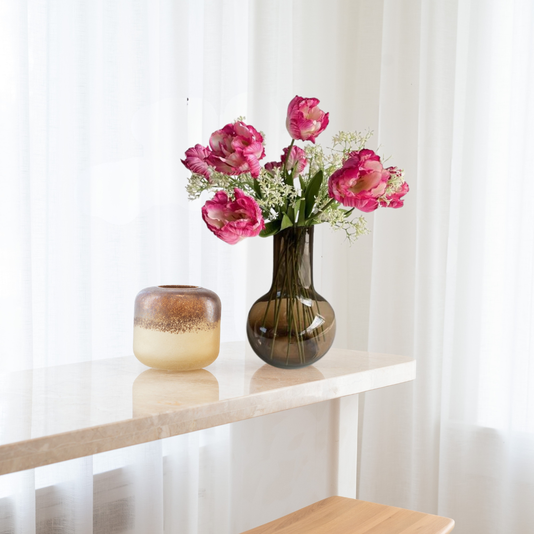 Kunstbloemen - Boeket L - Romantic Glam - 80cm