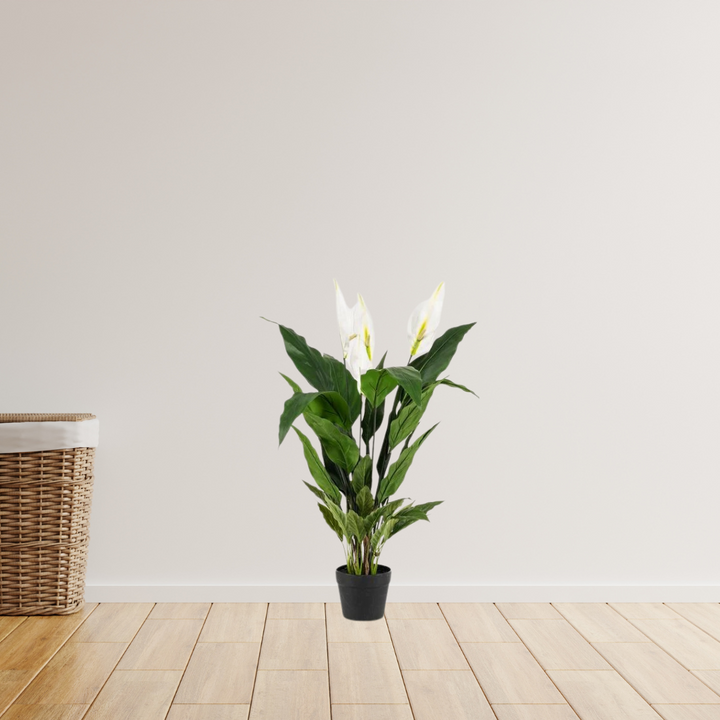 kunstplant - Spathiphyllum - Lepelplant - 90cm