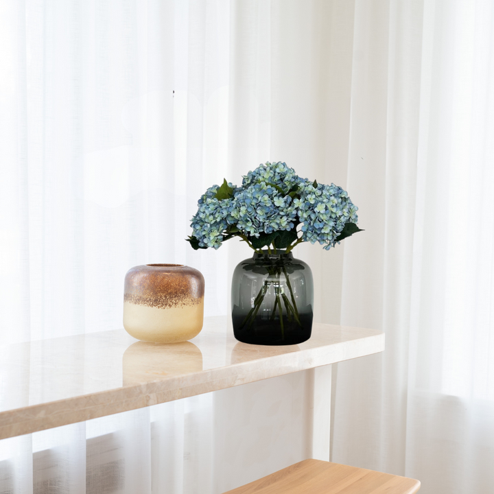Kunstbloemen Solo - Blue - Hydrangea Flower - x 8 - 52 cm