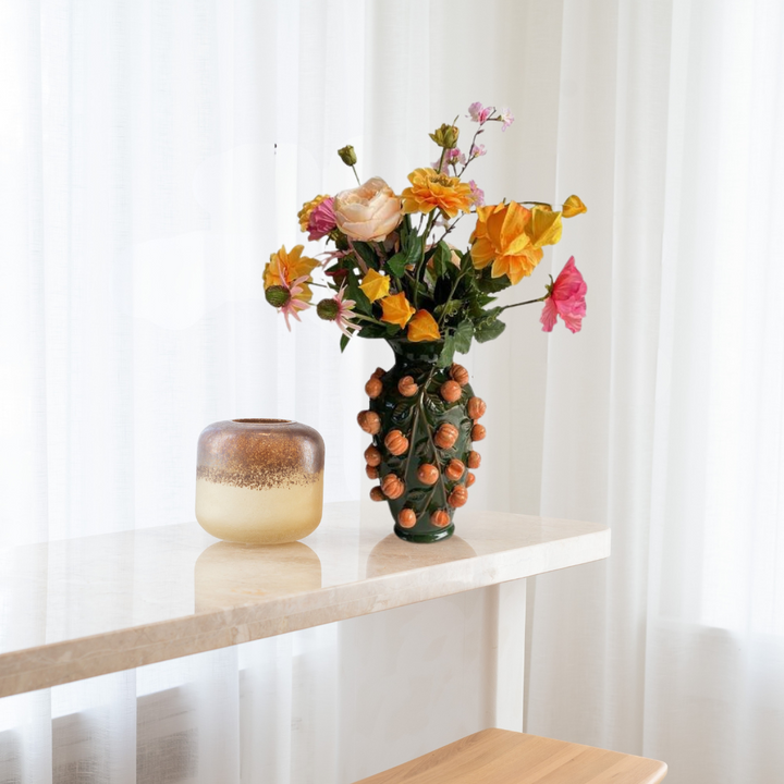 Kunstbloemen - Boeket L - Orange Summer - 80cm