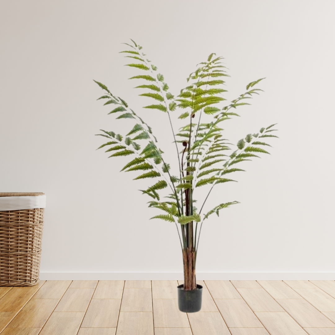 Kunstplant - Rumohra Adiantiformis - Ledervaren - 180 cm