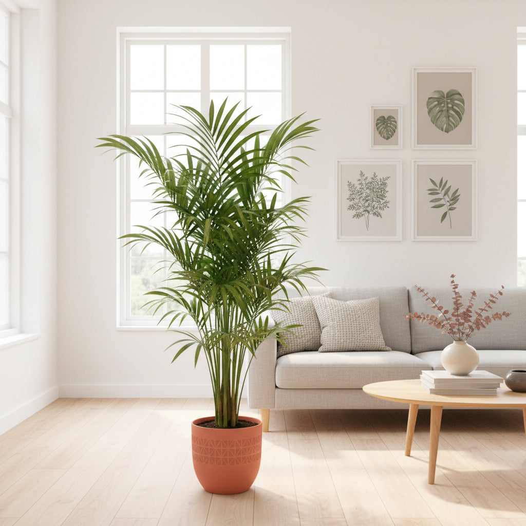 Offre combinée - Kentia palmier avec pot elho Vibes Fold Round - 180 cm