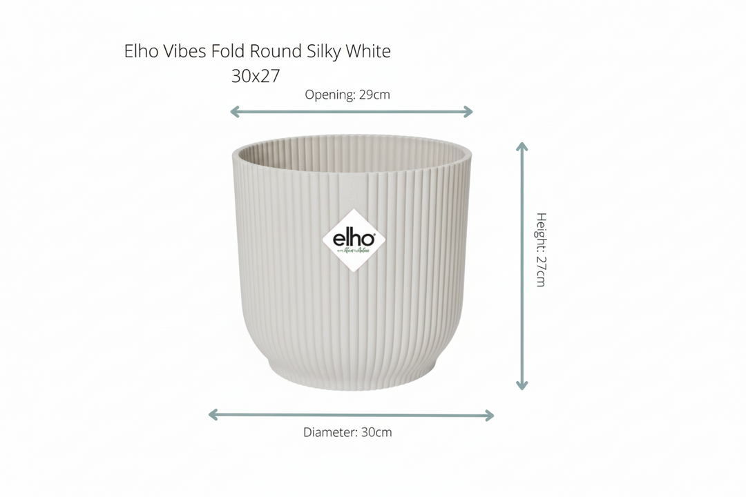 Offre combinée - Monstera Pertusum XL avec elho Vibes Fold Round - 150cm