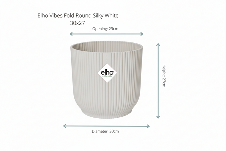 Offre combinée - Monstera Pertusum XL avec elho Vibes Fold Round - 150cm