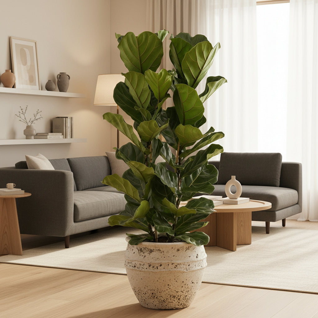 Ficus Lyrata Strauch - 160cm - Geigenfeige - Zimmerpflanze