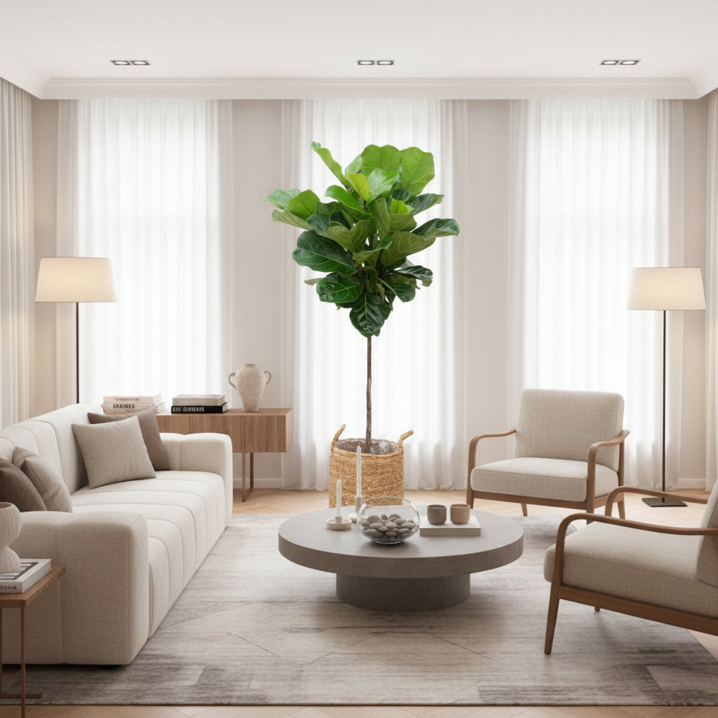 Ficus Lyrata Stamm - 130cm - Geigenfeige - Zimmerpflanze