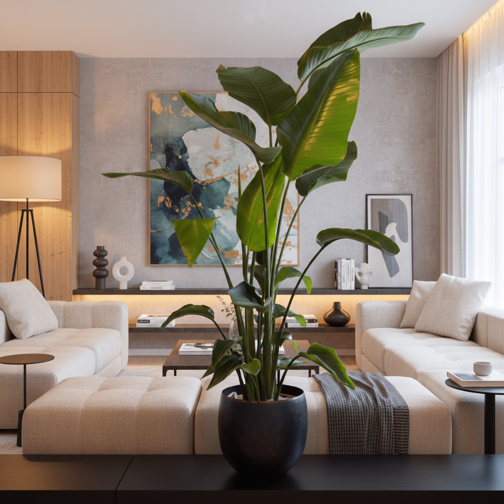Strelitzia Nicolai - Ø24 - 150cm - Paradijsvogelplant