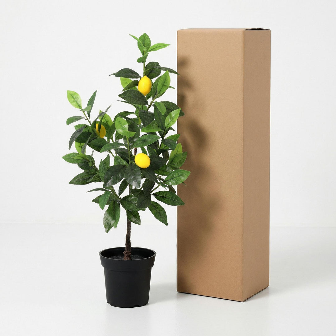 Citronnier - 65 cm - Plante artificielle - Fausse plante d'intérieur