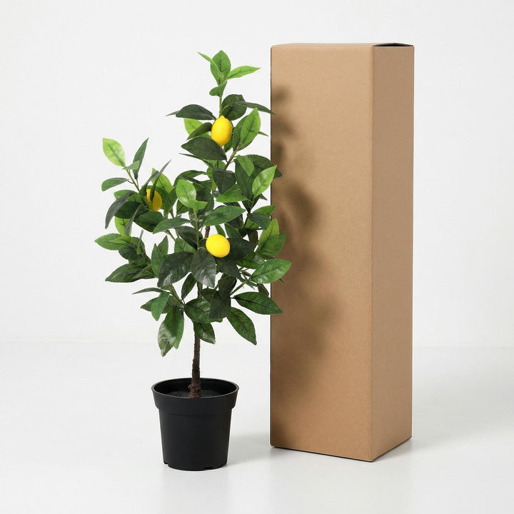 Citronnier - 65 cm - Plante artificielle - Fausse plante d'intérieur