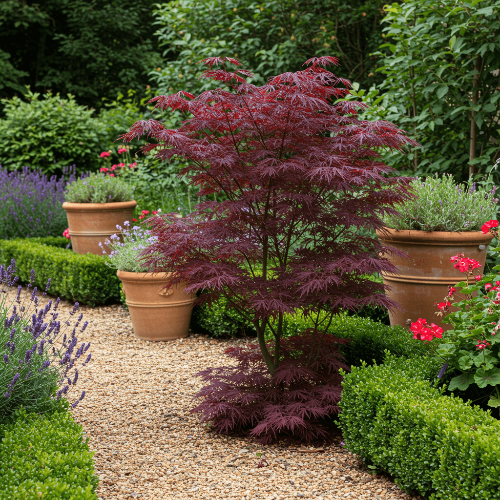 Érable japonais Bloodgood - Rouge - 70cm - Acer Palmatum Extérieur