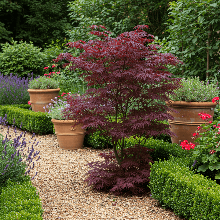 Érable japonais Bloodgood - Rouge - 70cm - Acer Palmatum Extérieur