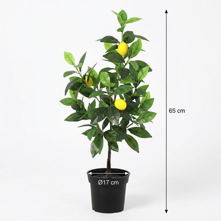 Citronnier - 65 cm - Plante artificielle - Fausse plante d'intérieur