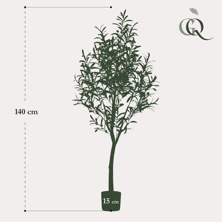 Plante artificielle - Olea europaea - Olivier - 140 cm