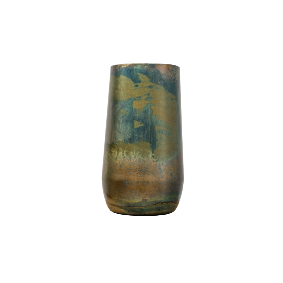 Vase Elisa Vintage Grün – Ø29 x H50cm | Dekorativer Blumentopf Zimmerpflanze