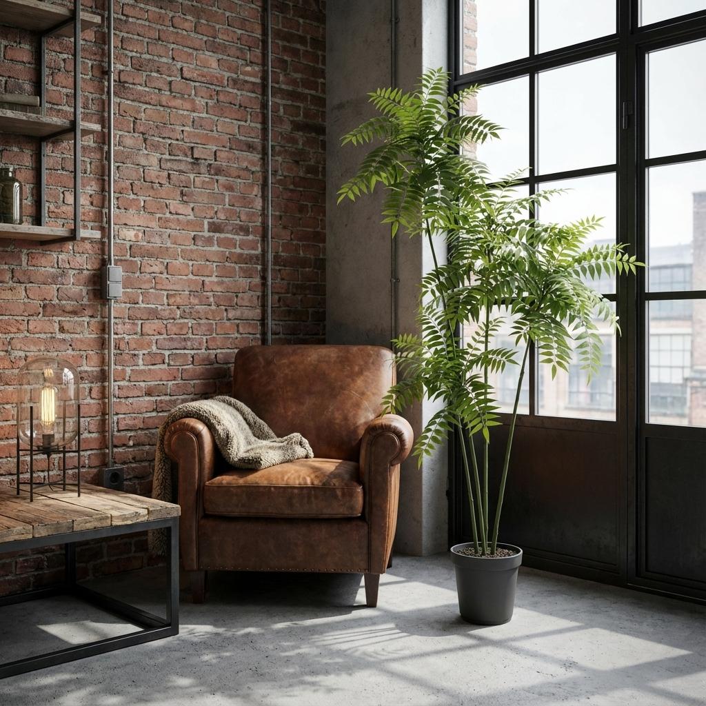 Mahonie - 185 cm - Kunstpflanze - Nachbildung Pflanze Interieur