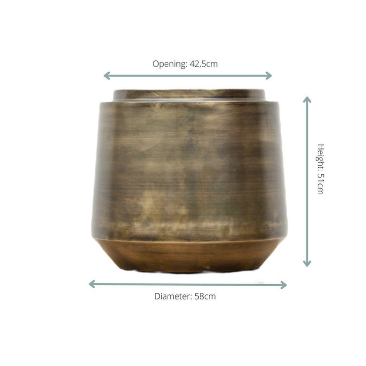 Topf Indigo Vintage Gold - D58 x H51 - Blumentopf Zimmerpflanze