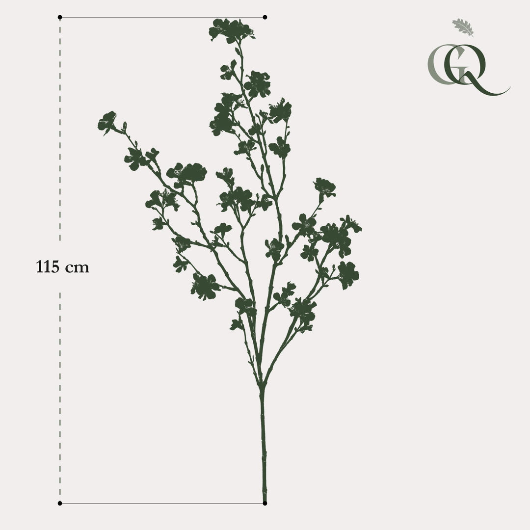 Fleurs artificielles Solo - Rose - Fleur de cerisier japonais - x 4 - 95 cm