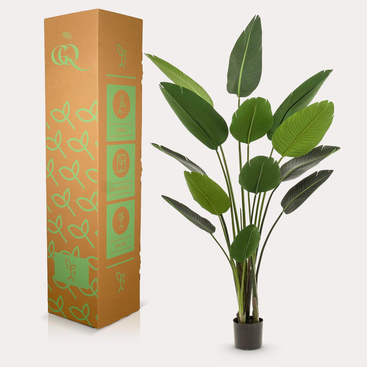 Plante artificielle - Strelitzia Nicolai - Oiseau de paradis - 190 cm