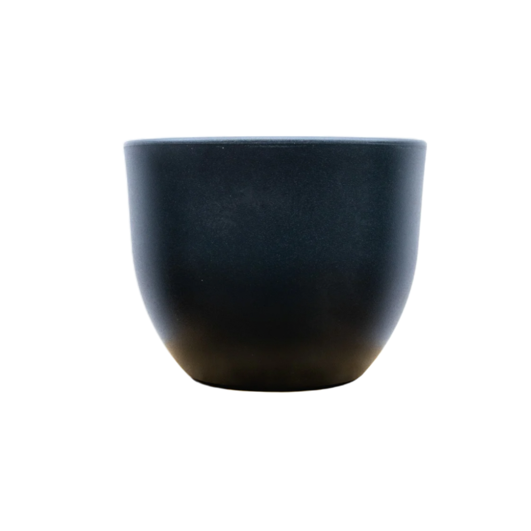 Pot Eggy Anthracite - D100 x H77 - Cache-pot Plante d'intérieur