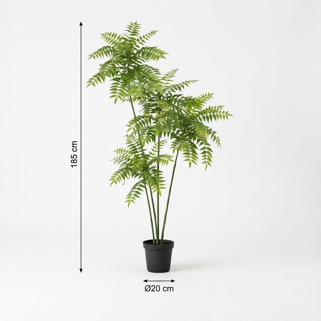 Mahonie - 185 cm - Kunstpflanze - Nachbildung Pflanze Interieur