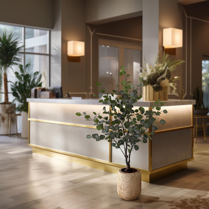 Kunstpflanze - Eukalyptus - Blauer Gummibaum - 140 cm | Kaufen