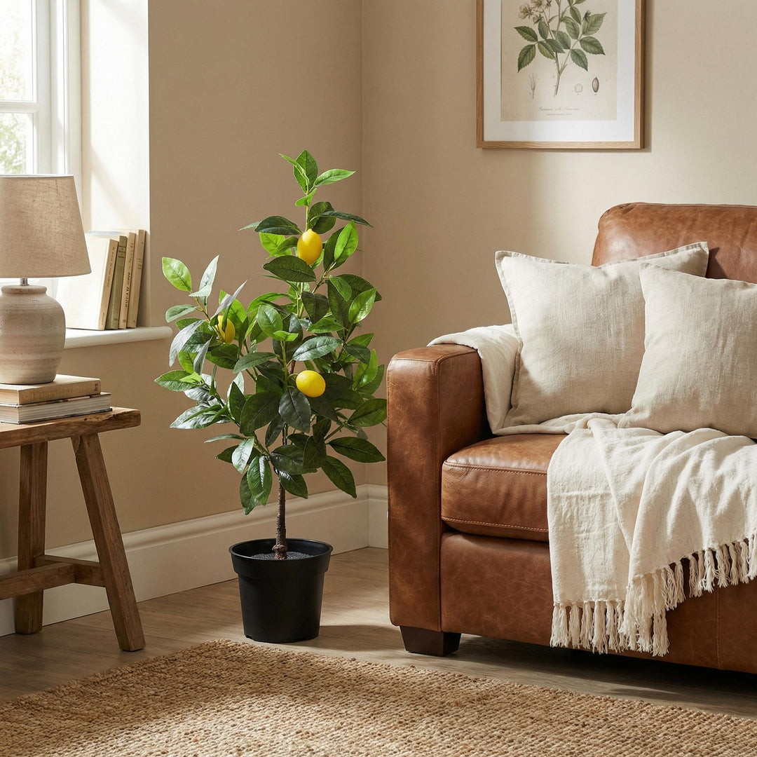 Citronnier - 65 cm - Plante artificielle - Fausse plante d'intérieur
