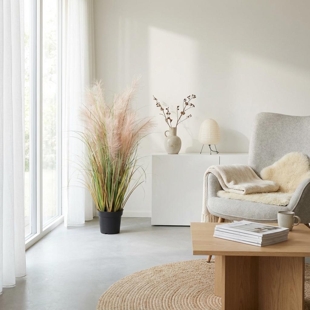 Roseaux des sables - 95cm - Plante artificielle - Fausse plante d'intérieur